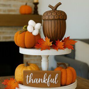 Cozy Autumn Acorn Accent – Perfect for Thanksgiving Displays